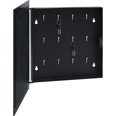 Maison Exclusive - Cassetta Portachiavi con Lavagna Magnetica Nera 35x35x4 cm (1/5)