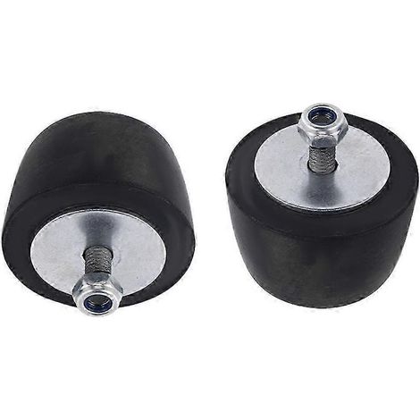 2 butées de pare-chocs en caoutchouc noir de rechange pour capot (1/5)