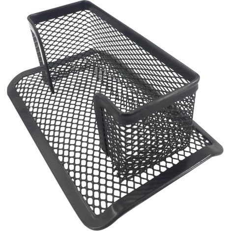 Visitenkartenhalter aus Eisen in Schwarz mit Stabilem Stand