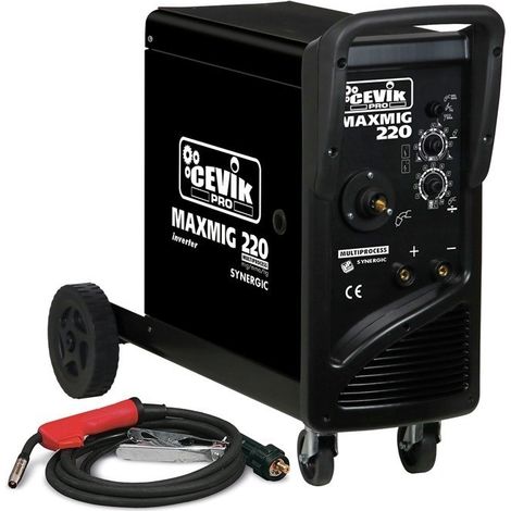 Soldador inverter pro hilo mig/tig/mma 180 amperios ce-maxmig220 CEVIK