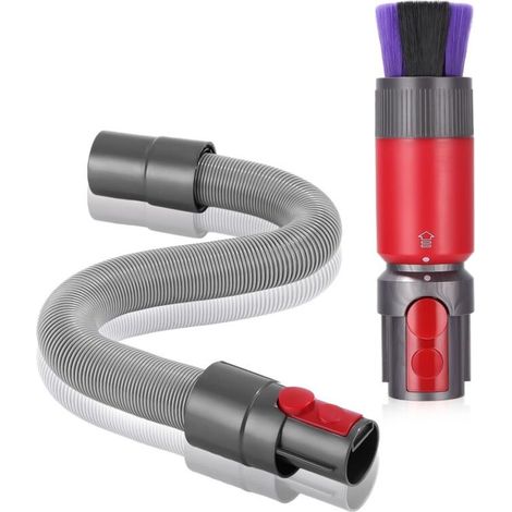 2 Pièces Brosse Anti-Rayures pour Dyson Aspirateur Kit, pour Dyson v7 V8 V10 V11 V15 Accessoires, avec Tuyau D'extension Flexible, pour Dyson Universel Accessoires Aspirateur (1/4)