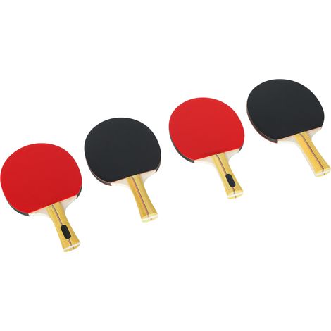 Set de 4 raquettes de ping-pong tennis de table avec 8 balles et sac