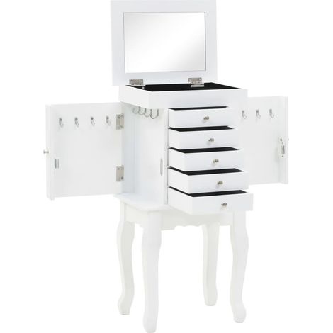 Aparador blanco aparador mueble consola joyero con patas 4402050