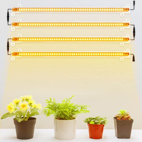 Lampe LED horticole d'intérieur à spectre complet avec minuterie, barre lumineuse LED pour serre, prise UE 180-240 V (1/5)