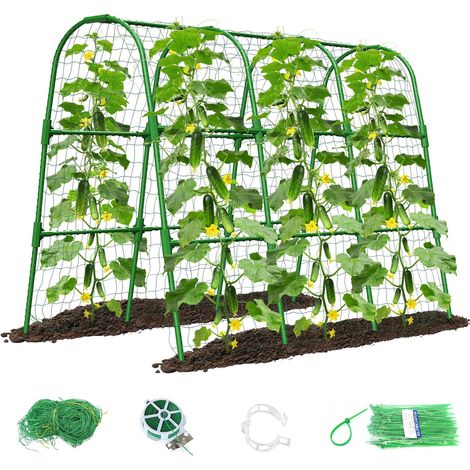 Cucumber Trellis Trellis Garden Trellis U Shape for Climbing Plants Outdoor, Arch Shape Vegetable Trellis Support for Climbing Plants (1/5)