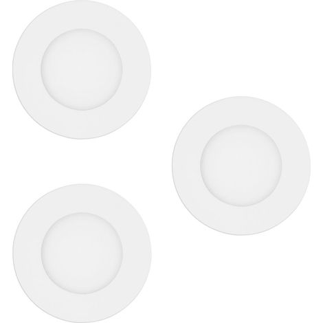 Eglo LED Einbauleuchten Fueva-Z 3x2,8W, CCT, RGB, Ø86mm, weiß Deckenlampen