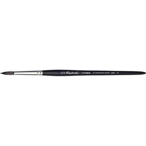 Pinceau - Rond - Aquarelle - Softaqua - Série 845 - Petit-gris - N°12 - Raphaël (1/2)