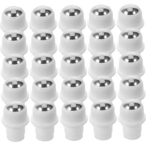 Juego de 50 puntas de bola gruesas de acero inoxidable para frascos roll-on de aceites esenciales y perfumes, mini roll-on perfumado, a prueba de fugas, accesorios recargables para viajes y (1/5)