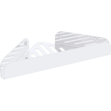 Lineabeta - Duschregal L.28,4 H.4 cm Eck Stahldraht weiß matt