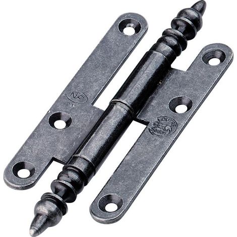 Cerniera rustica in acciaio lucido 110x55mm