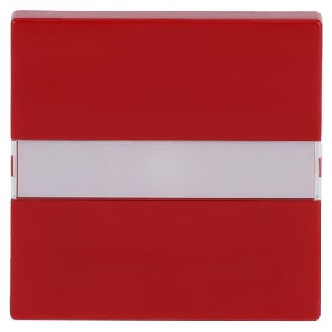 Busch-Jaeger Bilanciere con campo di etichettatura per interruttore/pulsante, 1 scomparto rosso - Piattaforma 63 (1764 NLI-12-82-101), 2CKA001731A4011