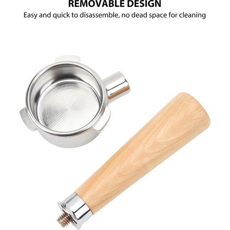 Bodenloser Edelstahl-Siebträger, tragbarer Siebträger ohne Boden für Breville Series 8 Kaffeemaschine, 54 mm, A2-Gewicht (1/5)