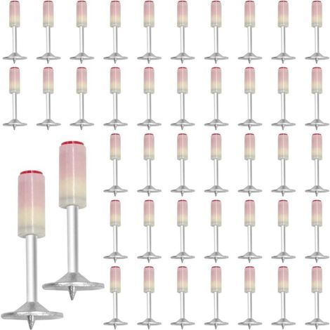 200 Pièces Cloueur Beton Clou Beton, Clous pour Mini-7,3 mm Cloueuse, Pistolet a Clou L'outil Parfait pour Fixation Murale en Béton de Dispositif Fixation de Conduit Câble (1/5)