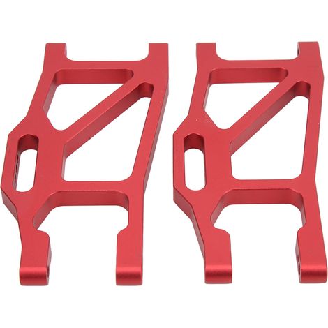 Bras de suspension inférieurs avant et arrière en alliage d'aluminium pour voiture télécommandée TRAXXAS MAXX89076 4 1/10 (rouge) (1/5)