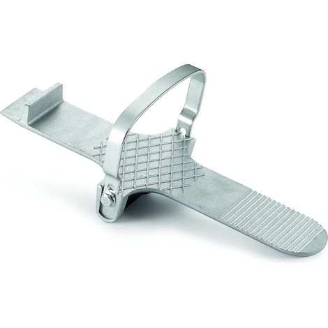 1 - Porte Dalle - Lève Plaque - Aluminium 30x13cm - Levier À Pédale Pour Panneaux De Placoplâtre Jusqu&39à 5cm - Chantier Rénovation - Argent