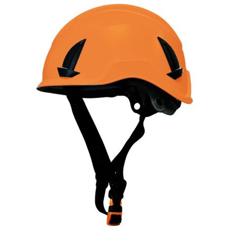 Casco Binorma trabajos altura EN397+EN12492, con barboquejo switch AROS 80670 Naranja