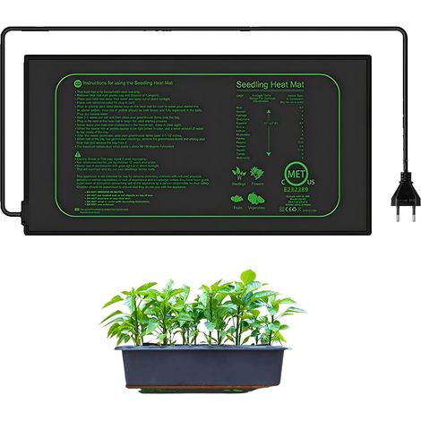 Tapis chauffant pour plantes - Moyen - 7 W - Étanche - Pour semis - 220 V - Nécessaire de jardinage - Serre (1/5)