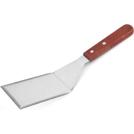 Lot de 2 spatules de cuisine en acier inoxydable, spatules plates pour barbecue et cuisson polyvalente (1/5)