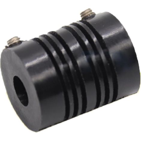 accouplement d'arbre en fibre de verre plastique 8 mm, moteur - encodeur - élastique nylon 4 x 6