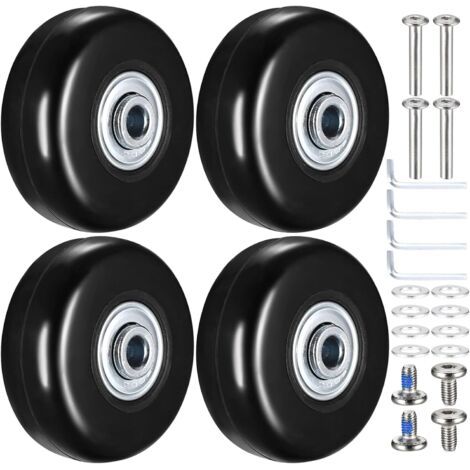Stück 50x18mm Gummikofferrollen für Gepäck und Trolleys (1/5)