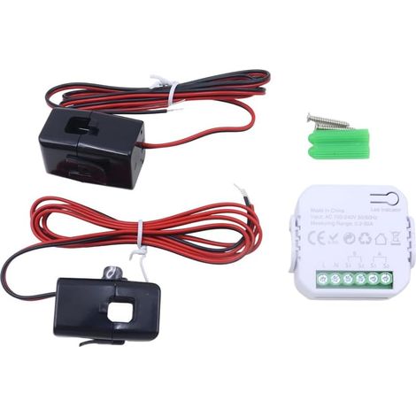 Smart Meter, WiFi Dual Channel Electricity Usage Monitor Compatible with Smart Life for Energy Monitor