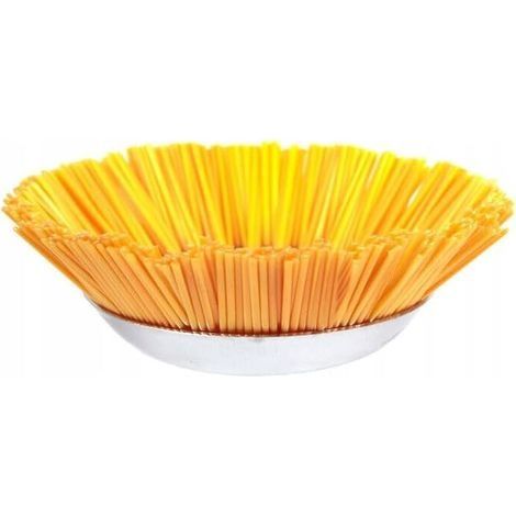 Tête de Brosse en Nylon pour Débroussailleuse, 200 mm x 25 mm, Kit de Brosse de Désherbage Ronde Universel Facile à Installer et Désherbage Efficace (1/5)