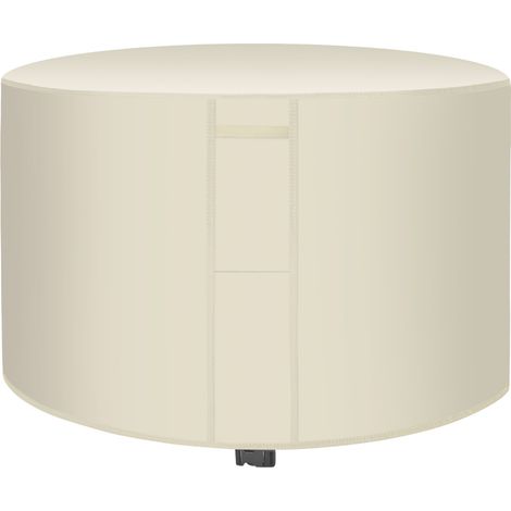 BRAVIX Housse de Protection Table de Jardin Housse de Salon de Jardin Exterieur Housse de Table de Jardin Imperméable Bâche de Protection ，12075cm，beige