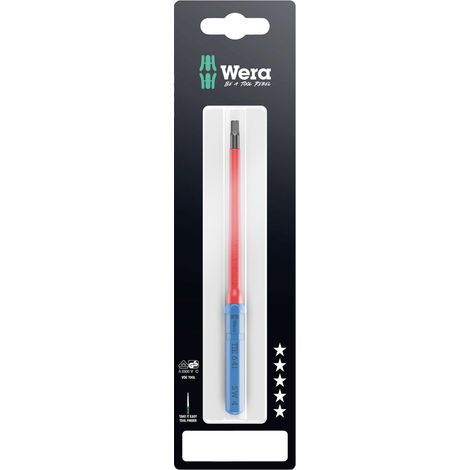 Wera Kraftform Kompakt VDE 64 i 4,0 x 157 mm TIE SB Elektriker Innen-Sechskant Wechselklinge 4.0 mm