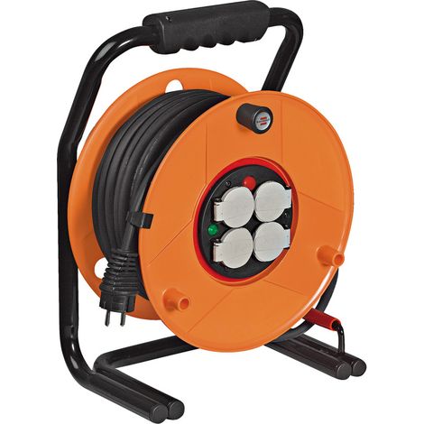 Enrouleur électrique 40m de câble H07RN-F 3G1,5 avec 4 prises à clapet - BRENNENSTUHL – 1139831 (1/2)