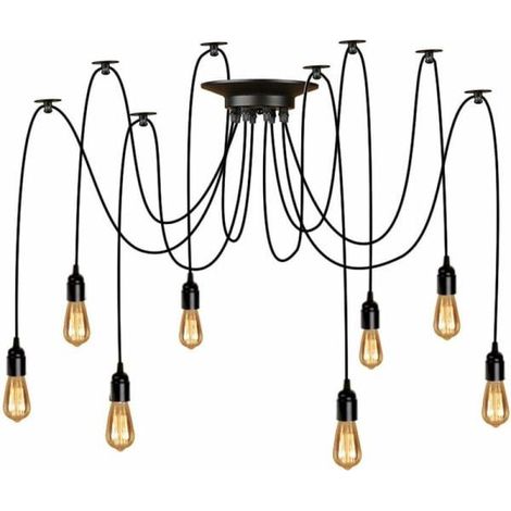 hors ampoules têtes ligne mètres petit lustre araignée lampe multi-têtes de bureau salon pour 8 3 (1/4)