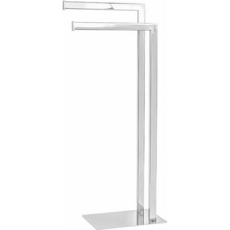 PIANTANA PORTA ASCIUGAMANI ZEUS Cromo cm 18 x h. 77 x 33,5
