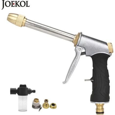 (Pistolet 1 uniquement) Pistolet à eau haute pression pour lavage de voiture, nettoyeur de voiture, arroseur de jardin, pistolet à mousse pour le jardin