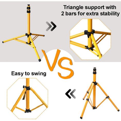 Wolketon Stahlstativ Teleskop Stativ Baustrahler Fluter Stativ Ständer für Strahler Scheinwerfer (1/3)
