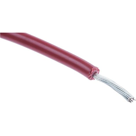 Fils de connexion RS PRO UL1015 0,33 mm² 22, 600 V, PVC Rouge, 100m