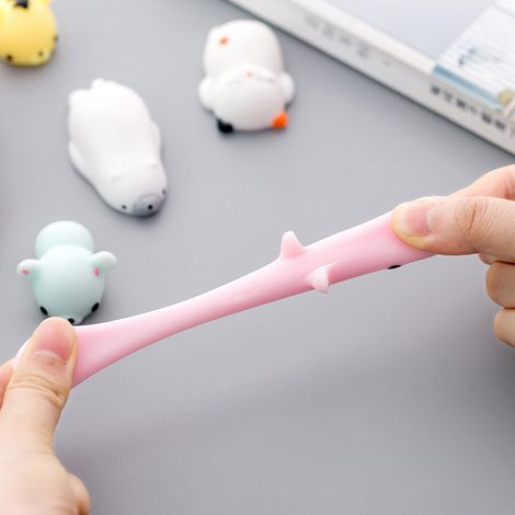 Anti-Stress-Spielzeug in Tierform, weiches PVC-Plüschtier, Entspannungsspielzeug, ideales Geschenk für Partys, Büro oder Zuhause (Panda). (1/4)