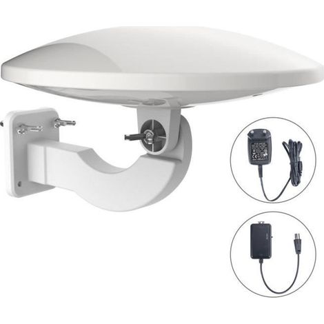 Antenne Amplifiée - 1byone - 32dB - Réception Omnidirectionnelle - Portée 120Km - Extérieure