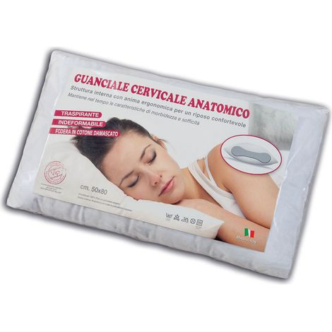 Cuscino Guanciale Da Letto Anatomico Cervicale, misura50x80coloreCervicale (1/5)