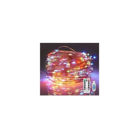 Guirlande Lumineuse à LED, 20m 200LEDs USB Guirlande LED Etanche,Imperméable IP65 Multicolore Exterieur Lumières Intérieures pour Mariage Champêtre, Noël,La Saint-Valentin, Anniversaire Soirée (1/5)