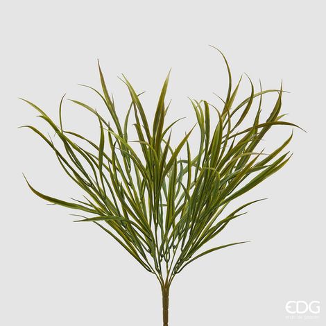 EDG Enzo De Gasperi Pianta Artificiale Festuca Cespuglio H 53 Cm Green Red – Pianta Decorativa Realistica Design Moderno
