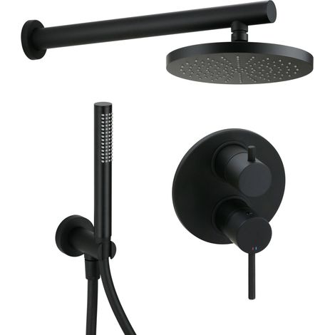 Set completo doccia tondo nero opaco Paini Cox 78YO433TCD Nero opaco (1/5)