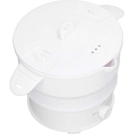 Marmite électrique multifonction 800 W 1,2 L, Cuisinière électrique de voyage portable, Mini cuiseur vapeur pliable, Convient pour la cuisson de nouilles, de fondue chinoise ou pour cuire à la vapeur