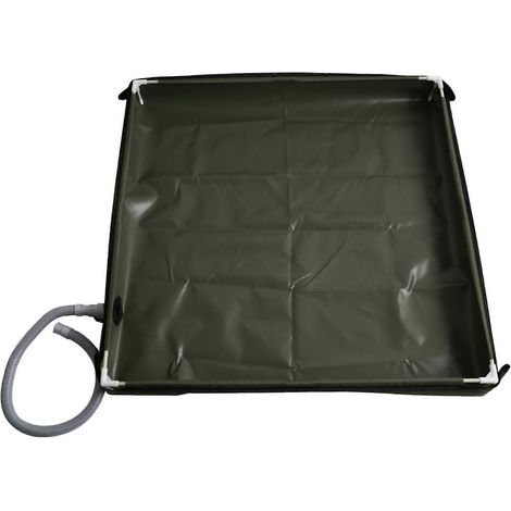 Receveur de douche pliable pour camping, bac de douche étanche, tapis de sol pour tente et tapis de lavage pour animaux (1/5)
