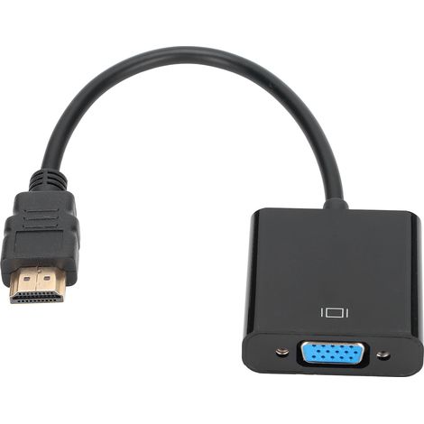Adaptateur HDMI vers VGA 1080P Portable Compact en ABS pour Vidéo Haute Définition (1/5)
