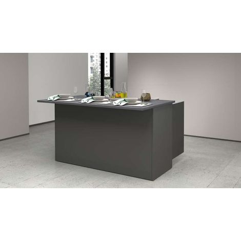 Isola Credenza Moderna Antracite 155x90x90 cm - Design Elegante