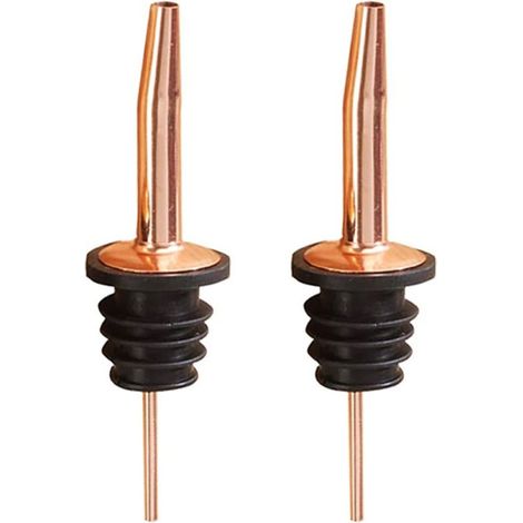 Lot de 2 becs verseurs/distributeurs avec bouchon anti-goutte, couleur cuivre et or rose-AquaForge (1/5)