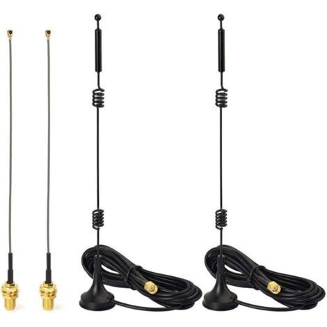 Omnidirectional 9Dbi Mimo Rp-Sma Dual-Band 2.4Ghz 5.8Ghz Wifi Antenna,Ipex Ipx U.Fl To Rp-Sma Cable For Amplifier Router Wifi (1/4)