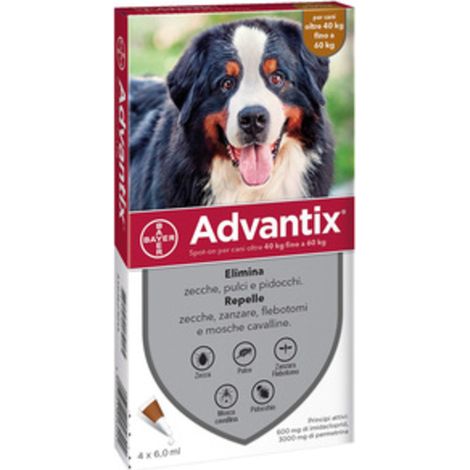 ADVANTIX SPOT ON 4 PIPETTE CANI 40 -60 KG