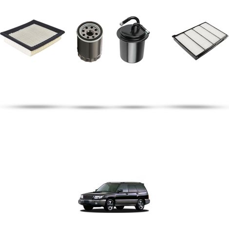 Kit tagliando 4 filtri compatibile con Subaru Forester (SF) 2.0 92kw dal 1998 (1/5)