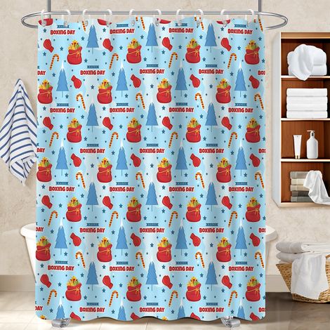 Rideau polyester pour douche 180x180 stylé rideau séchage rapide pour accueillir l’été dans sa maison (1/5)