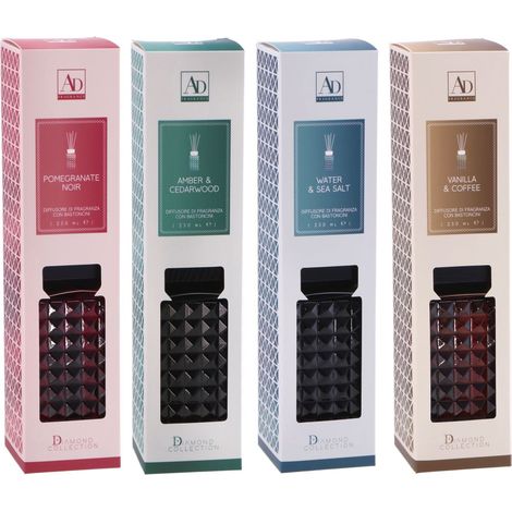 1 Pezzo Diffusore Profumo con Bastoncino 250 ml 4 Fragranze